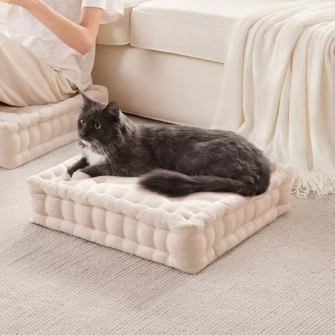 Tufted Chenille Square Podłoga wewnętrzna Poduszka siedzenia