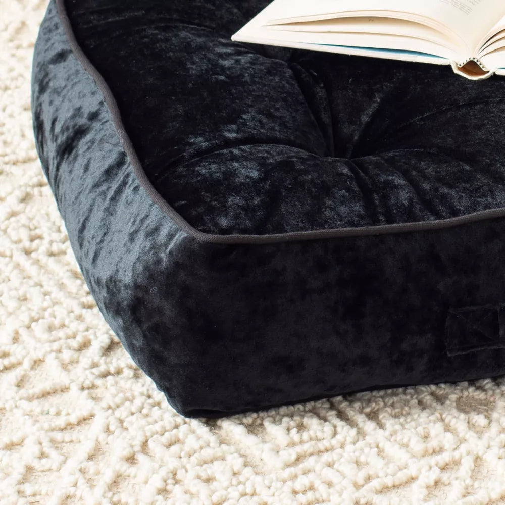 Square Velvet Tufted Podłoga wewnętrzna Poduszka siedzenia