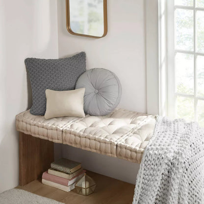 Tufted Chenille Square Podłoga wewnętrzna Poduszka siedzenia