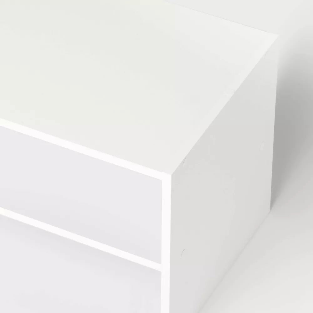 Układalna półka na buty z dwiema otwartymi półkami