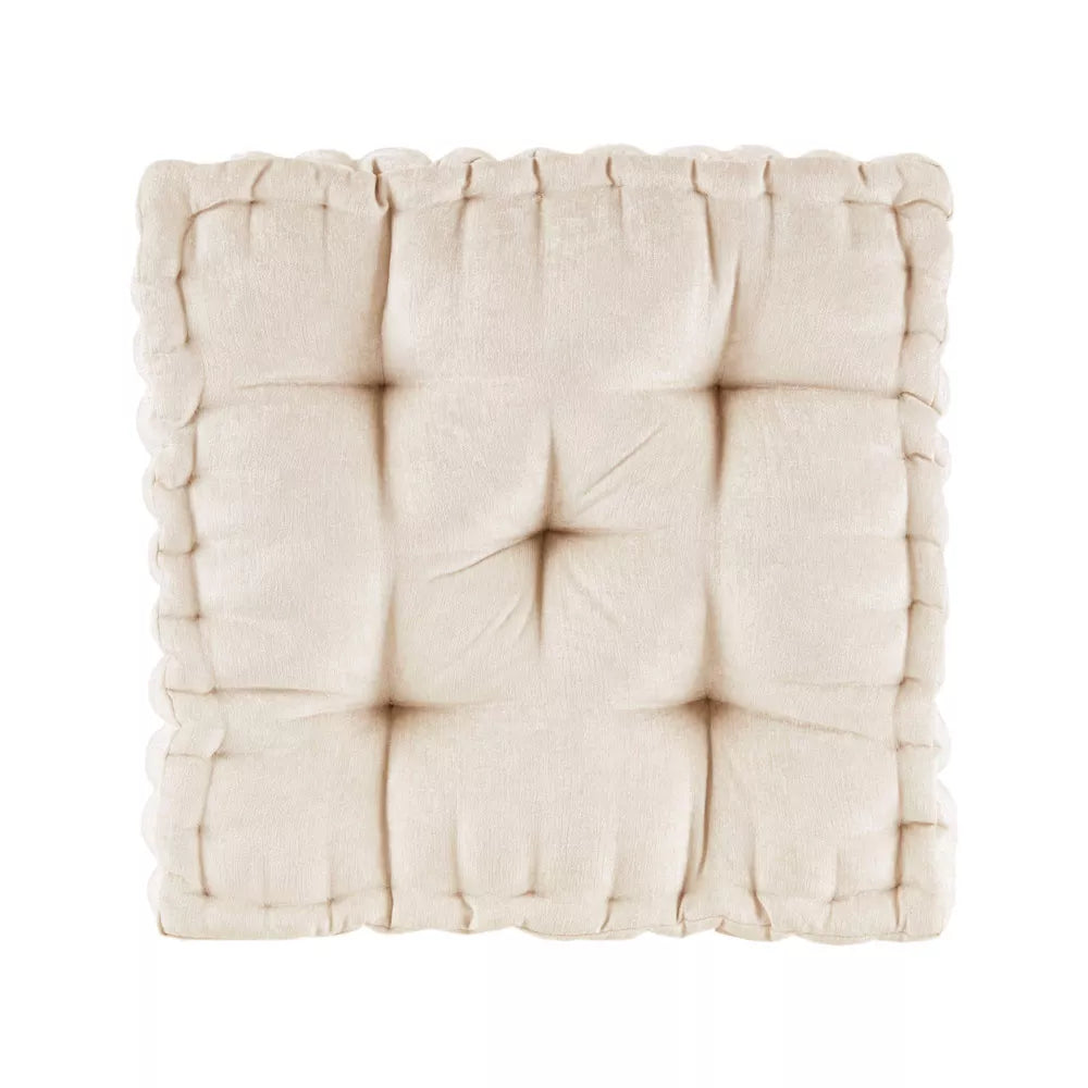 Tufted Chenille Square Podłoga wewnętrzna Poduszka siedzenia