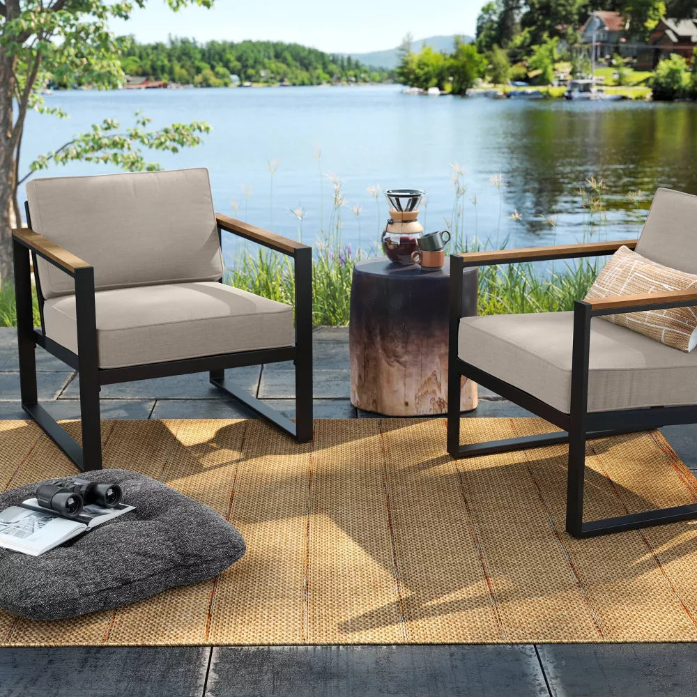 Tufted Square Outdoor Podłoga Poduszka siedzenia